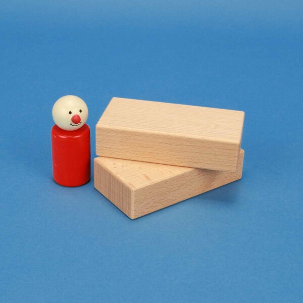 houten blokken 10 x 5 x 2,5 cm