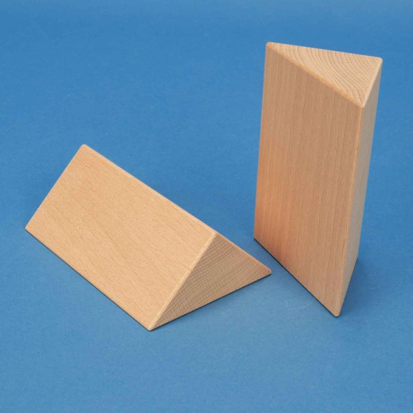 houten columns driehoekig 4,5 x 4,5 x 13,5 cm rechthoekig