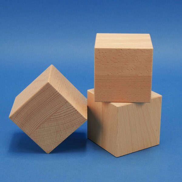 houten kubus blokken 10 cm