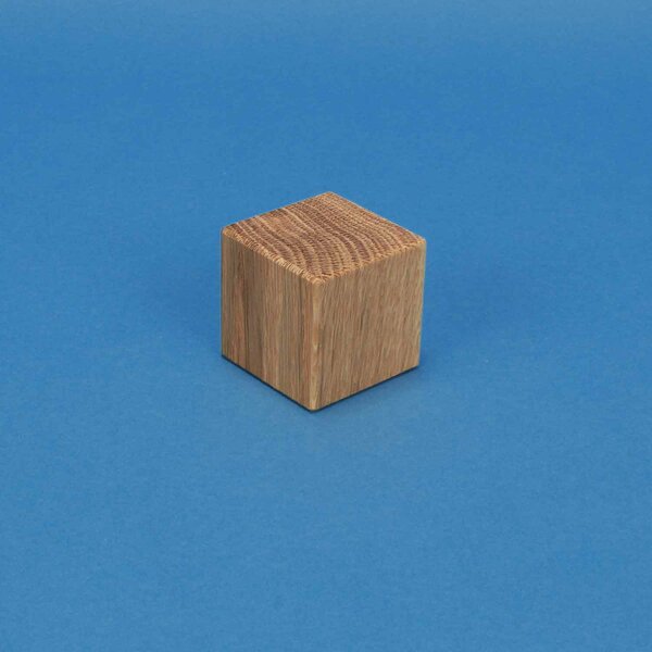 kubus blokken eik 3 cm