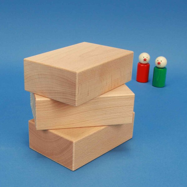 extra grote houten blokken 13,5 x 9 x 4,5 cm